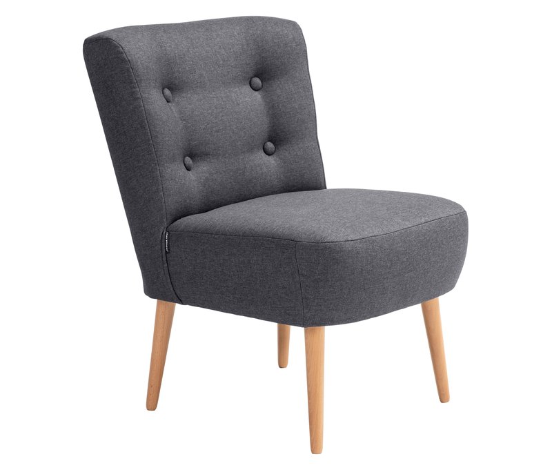 Tchibo - Cocktail-Sessel »Fiona« - 58x68x78cm - braun - Polyester / Buchenholz / Holz