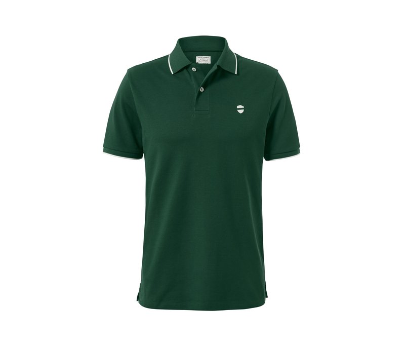 Tchibo - Piqué-Poloshirt - Herren - Gr. S - dunkelgrün