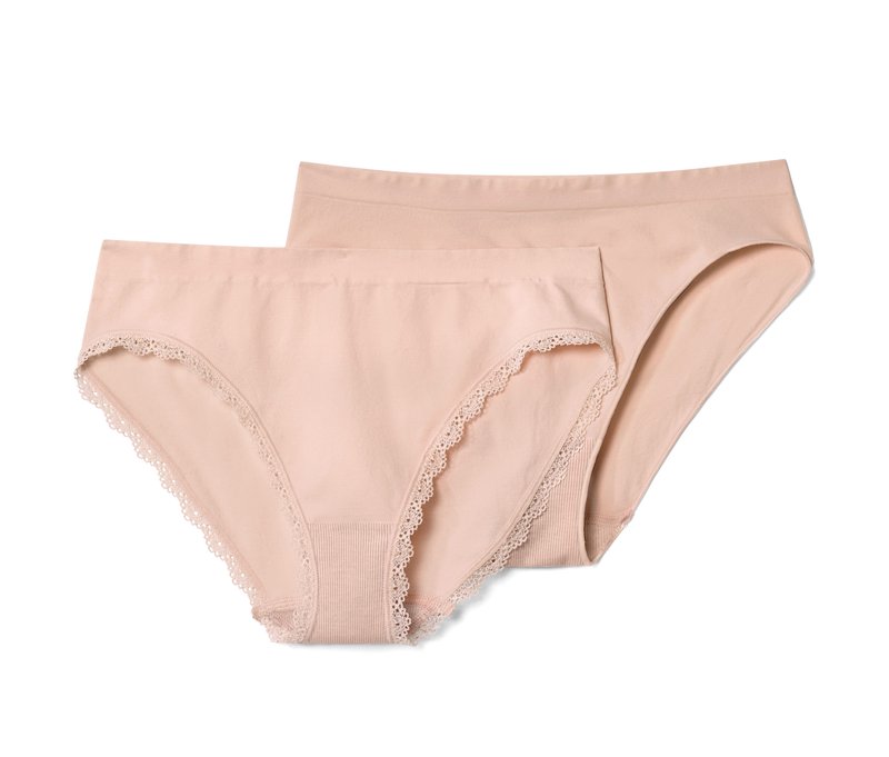 Tchibo - 2 Seamless-Slips - Damen - Gr. L - rosé
