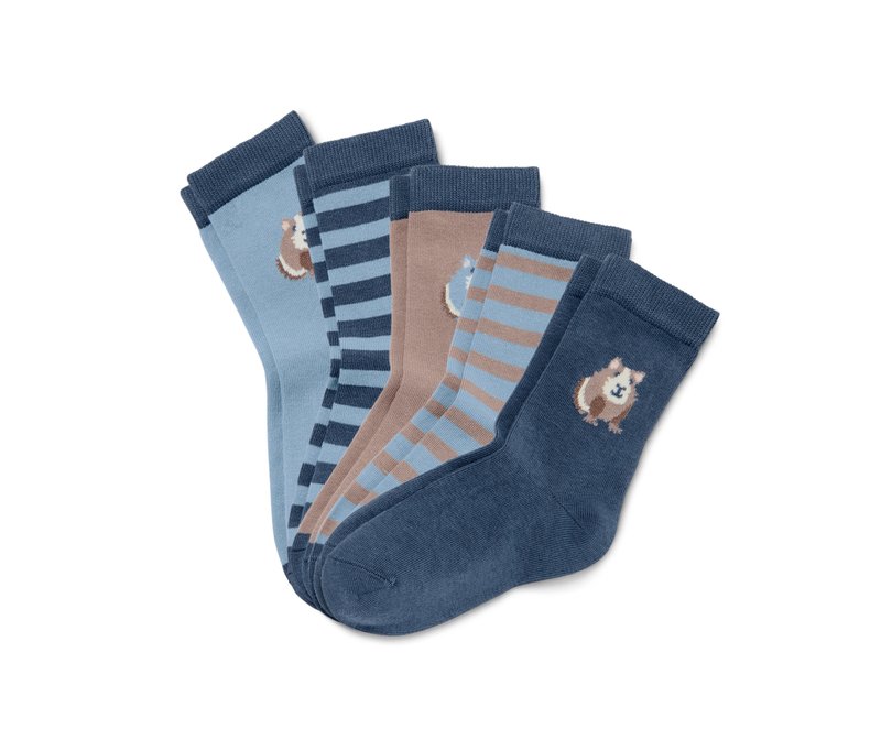 Tchibo - 5 Paar Kleinkind-Socken - Herren - Gr. 23-26 - blau