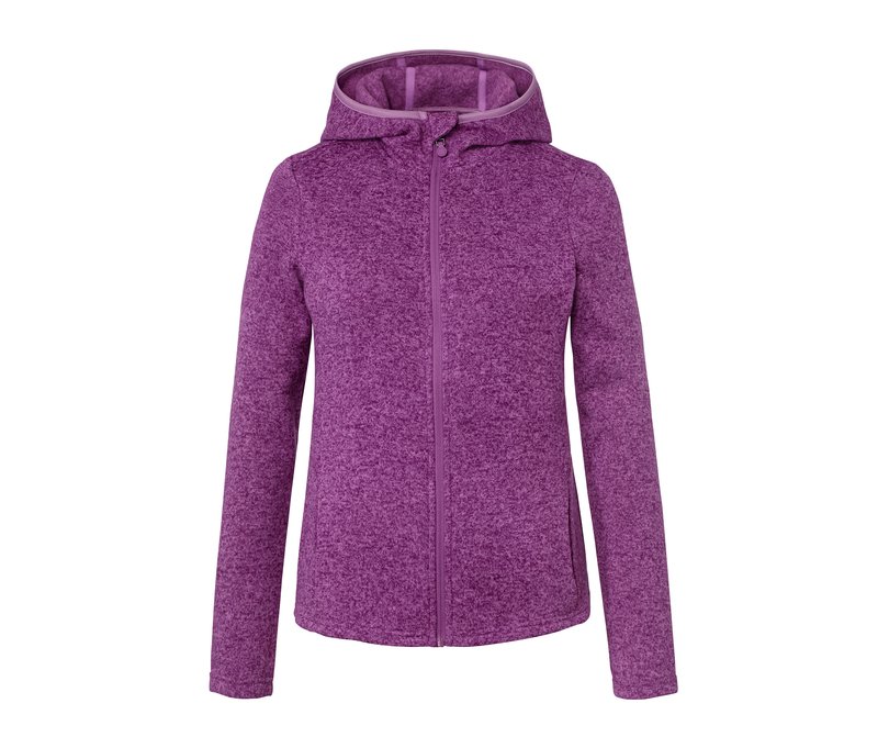 Tchibo - Strickfleece-Jacke - Damen - Gr. L - dunkelrosa