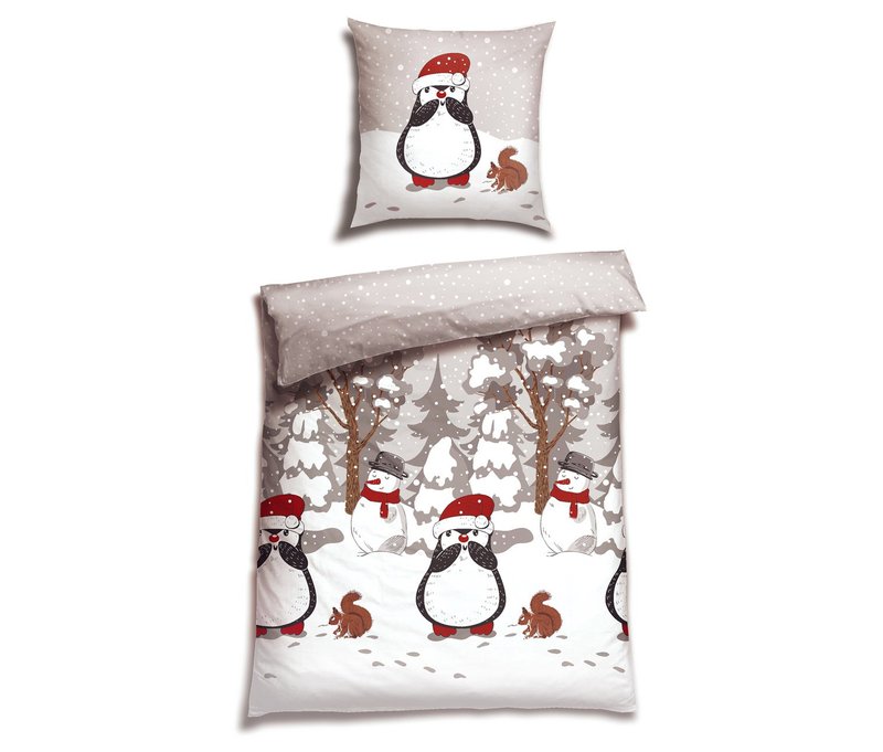 Schiesser Feinbiber X-Mas Bettwäsche »Sensia« - grau