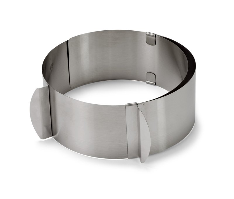 Tchibo - Edelstahl-Tortenring - silber