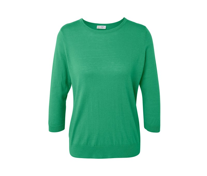 Tchibo - Feinstrickpullover mit Seide - Damen - Gr. XL - grün