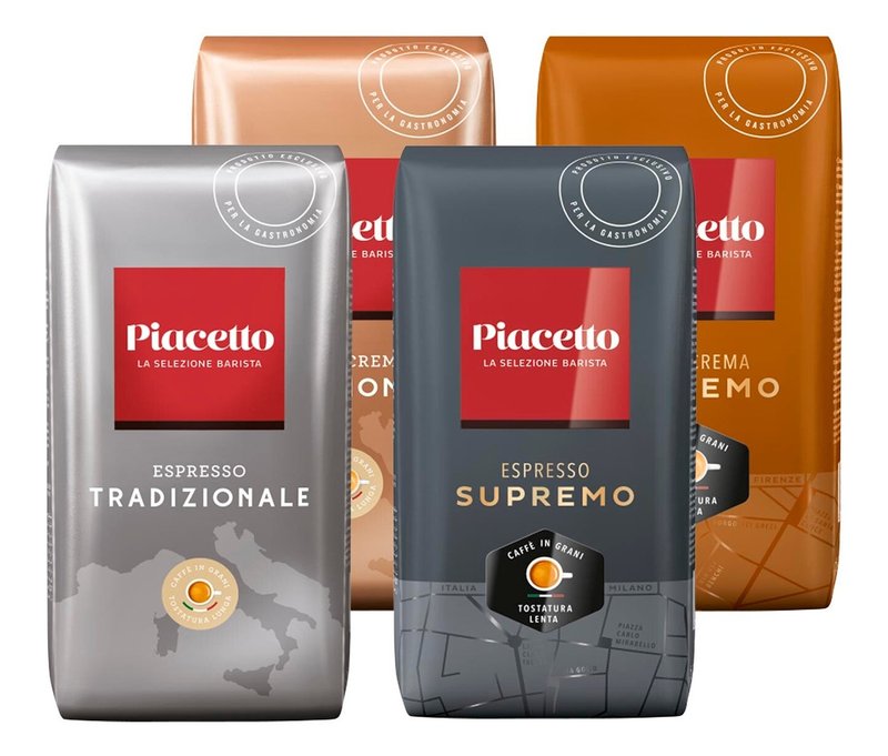 Piacetto Probierset - 4 x 1 kg Ganze Bohne