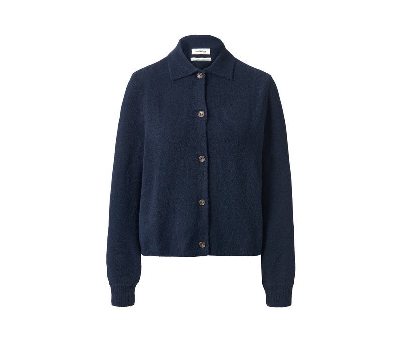 Tchibo - Cardigan mit Kragen - Damen - Gr. S - dunkelblau