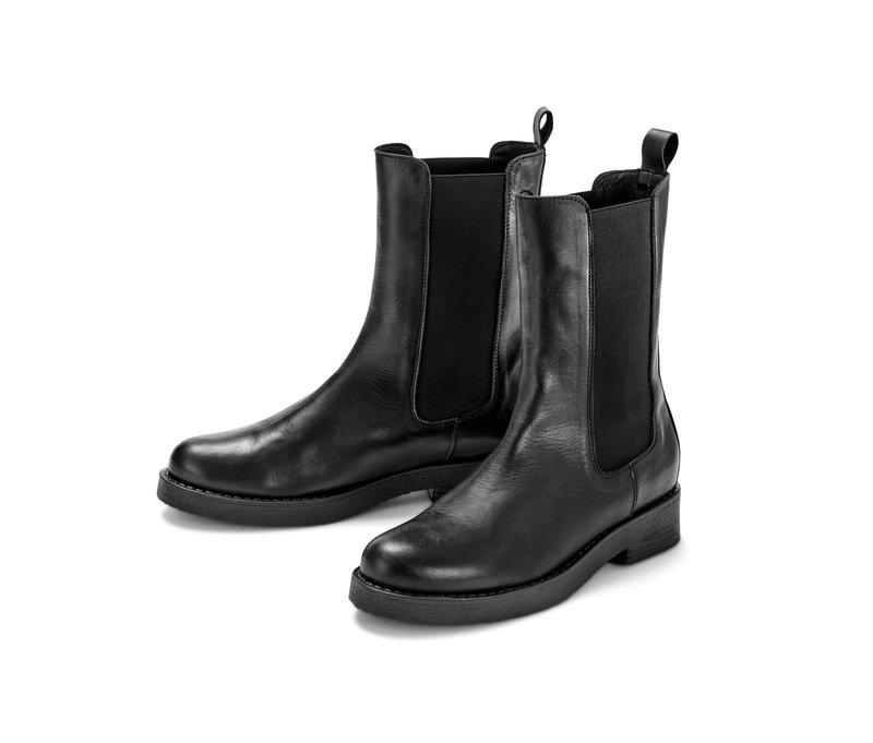 Tchibo - Lederboots - Damen - Gr. 42 - schwarz