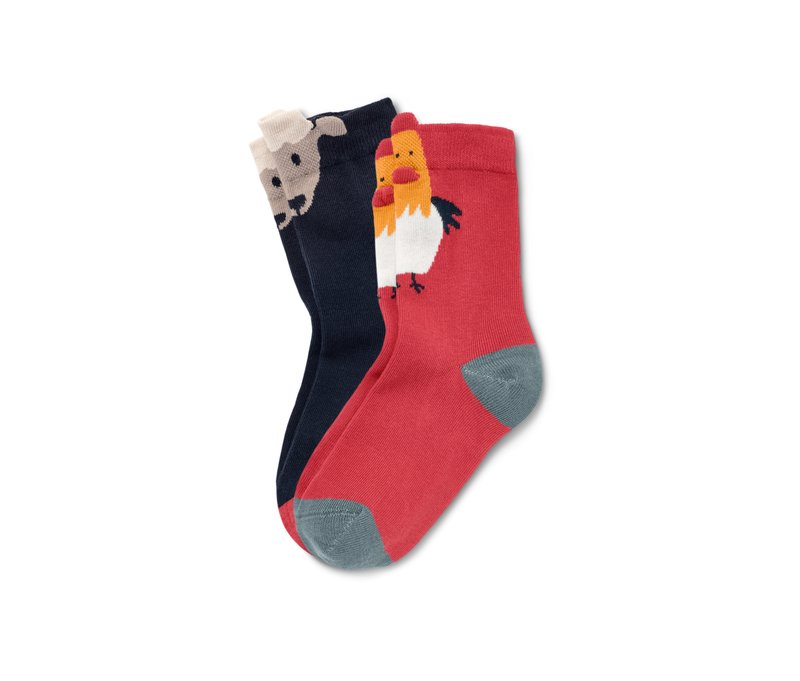 Tchibo - 2 Paar Kleinkind-Socken - Gr. 23-26 - dunkelblau