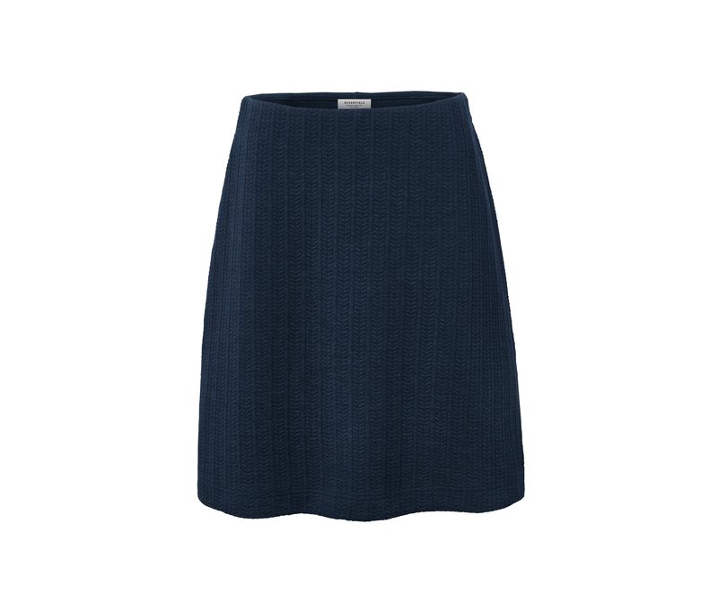 Tchibo - Sweatrock mit Zopfmuster - Damen - Gr. XL - dunkelblau/jacquard