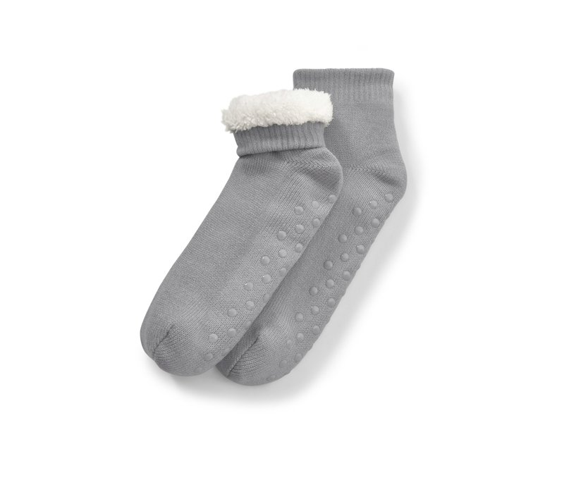 Tchibo - Hausschuh-Socken - Damen - Gr. 40-41 - grau