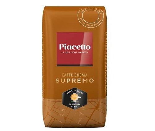 Piacetto Supremo Caffè Crema - 1x 1 kg Ganze Bohne - Intensität: 5/6