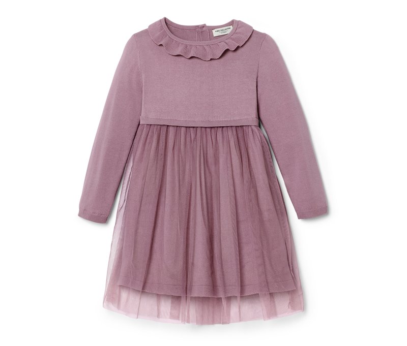 Tchibo - Kinder-Strickkleid - Mädchen - Gr. 86/92 - violett