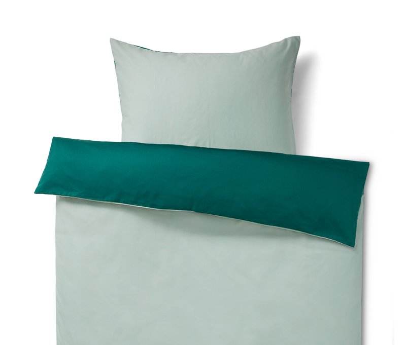 Baumwoll-Bettwäsche mit Tencel™ Lyocell - dunkelgrün