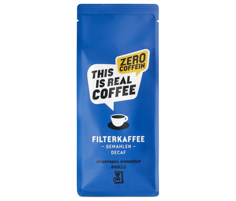 Hanseatic - This is real Coffee Filterkaffee Decaf, entkoffeiniert - 200 g Gemahlen - Intensität: 3/6