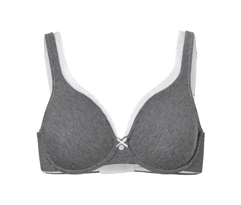 Tchibo - Bügel-BH - Damen - Gr. 85C - schwarz/gestreift