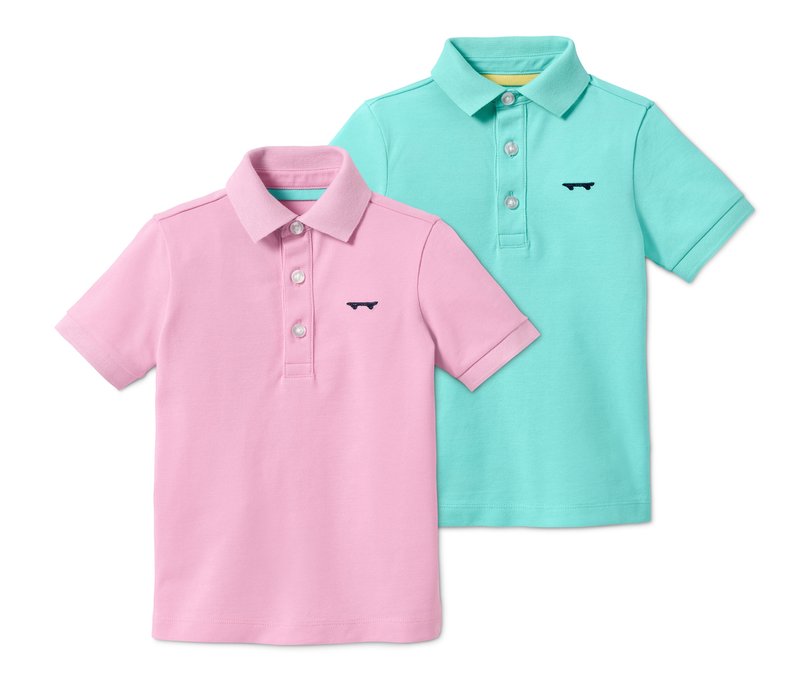 Tchibo - 2 Poloshirts - Jungen - Gr. 110/116 - türkis