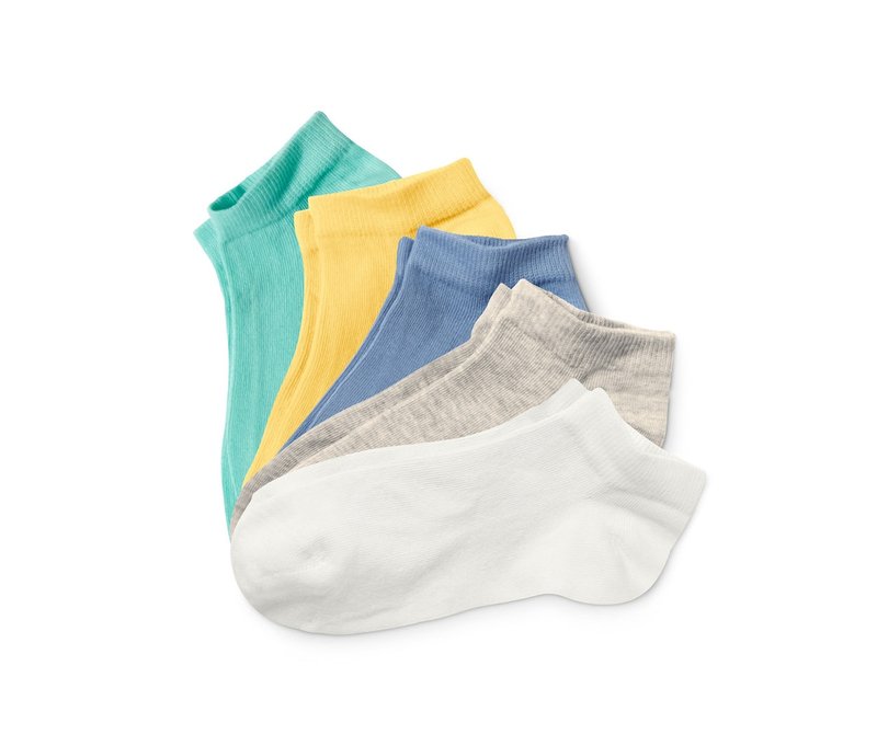 Tchibo - 5 Paar Sneakersocken aus Bio-Baumwolle - Herren - Gr. 31-34 - blau
