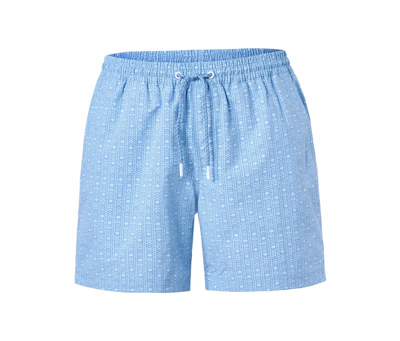 Tchibo - Badeshorts - Herren - Gr. M - dunkelblau/print