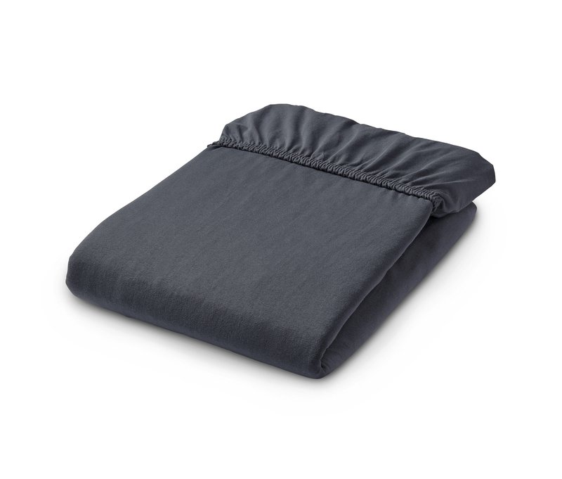 Tchibo - Jersey-Spannbettlaken - dunkelgrau