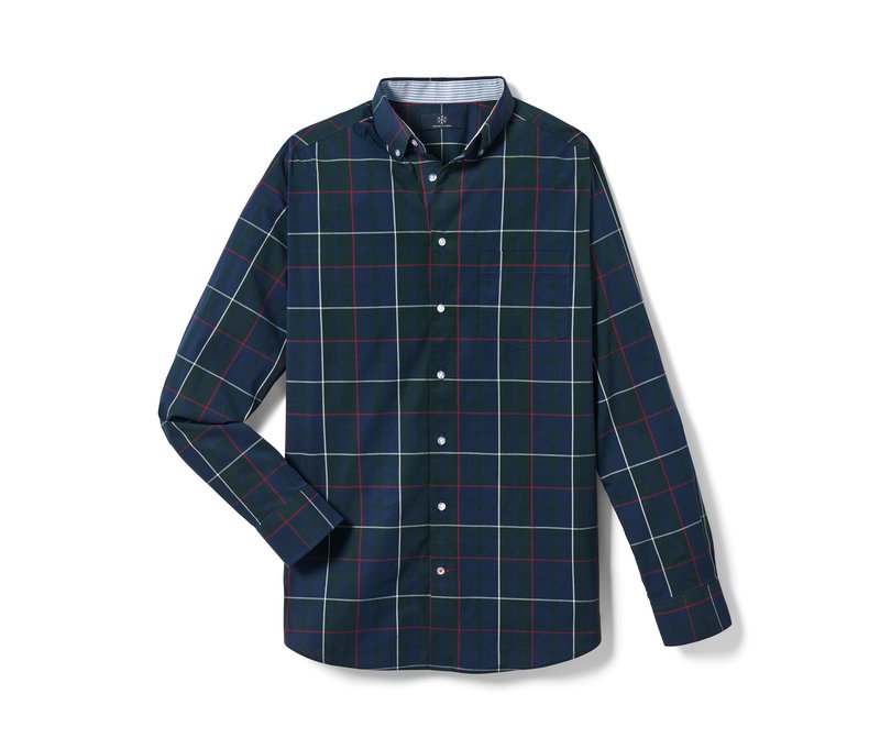 Tchibo - Hemd - Herren - Gr. L - dunkelblau/kariert