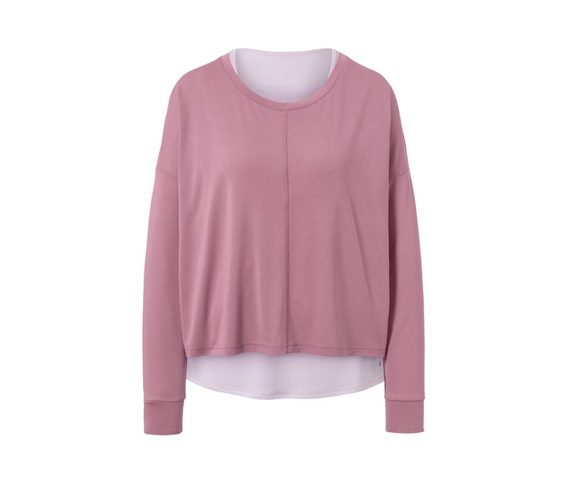 Tchibo - 2-in-1-Sportshirt - Damen - Gr. M - hellrosa