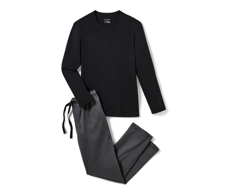 Tchibo - Pyjama - Herren - Gr. XL - schwarz/print