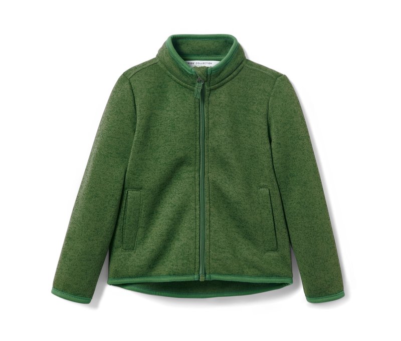 Tchibo - Kleinkind-Strickfleecejacke - Herren - Gr. 98/104 - grün
