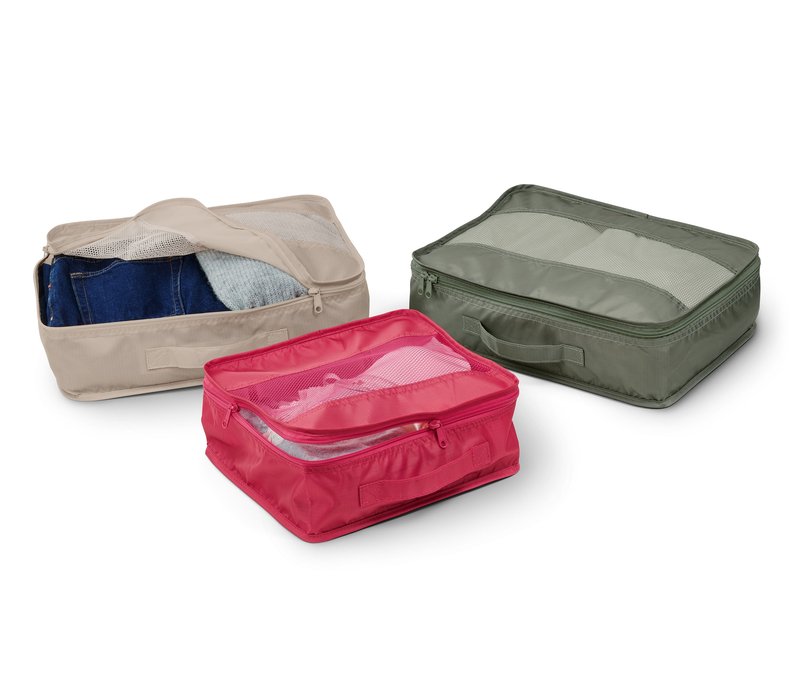 Tchibo - 3 Reiseordnungstaschen - blau