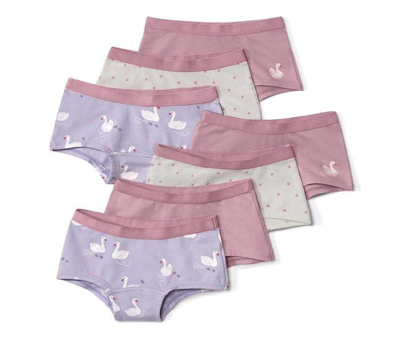 Tchibo - 7 Kinder-Pantys - Mädchen - Gr. 134/140 - creme