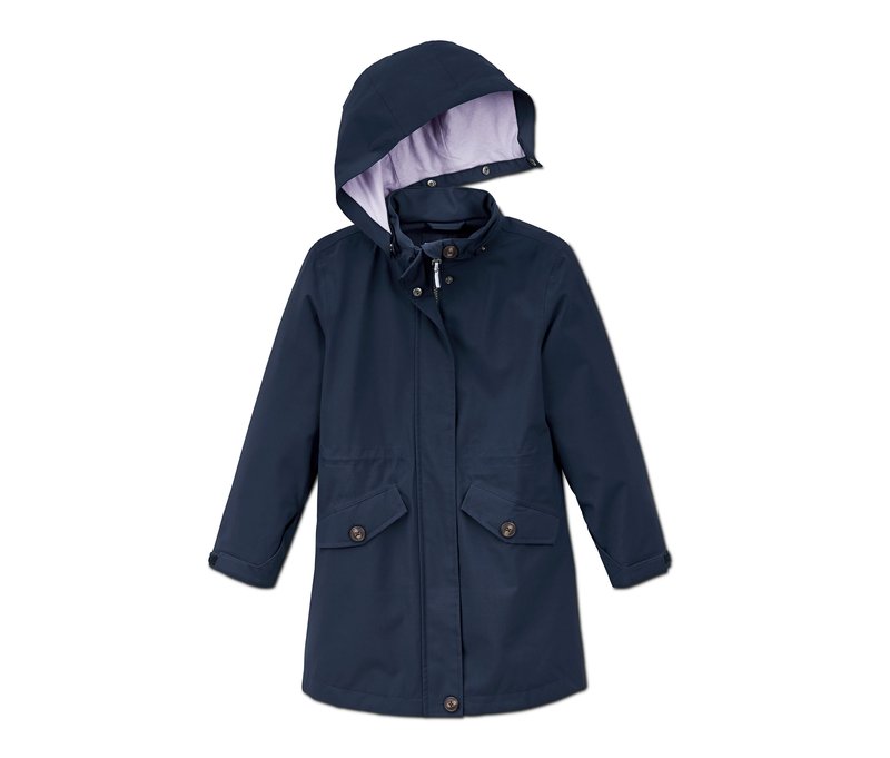 Tchibo - Allwetter-Trenchcoat mit recyceltem Material - Mädchen - Gr. 158/164 - dunkelblau
