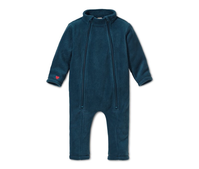 Tchibo - Fleece-Einteiler aus recyceltem Material - Baby - Gr. 74/80 - dunkelblau
