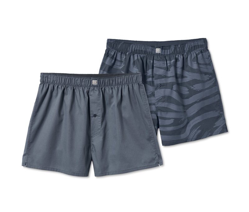 Tchibo - 2 Webboxershorts - Herren - Gr. Xxl/8 - dunkelblau/print
