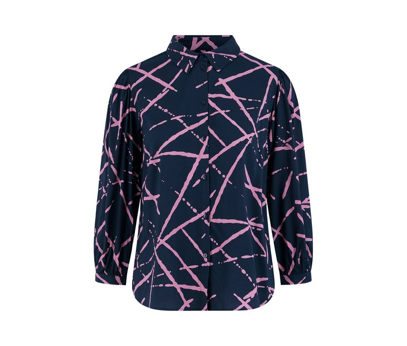 Tchibo - Hemdbluse - Damen - Gr. 40 - dunkelblau