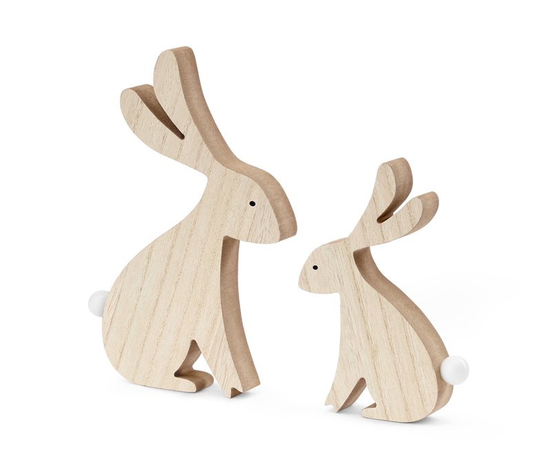 Tchibo - 2 LED-Dekohasen - weiß