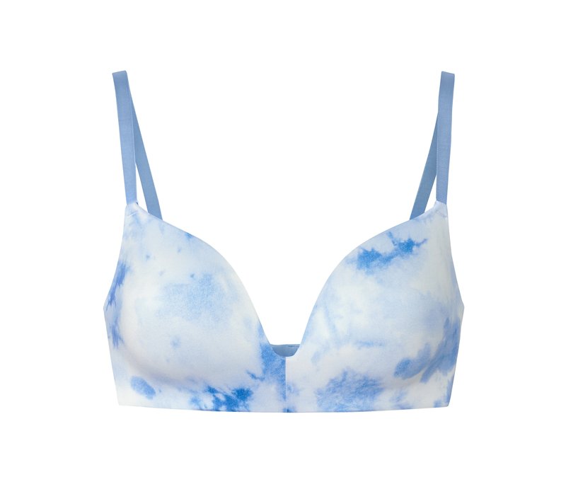 Tchibo - Softschalen-BH mit Batik-Print - Damen - Gr. 75A - weiß