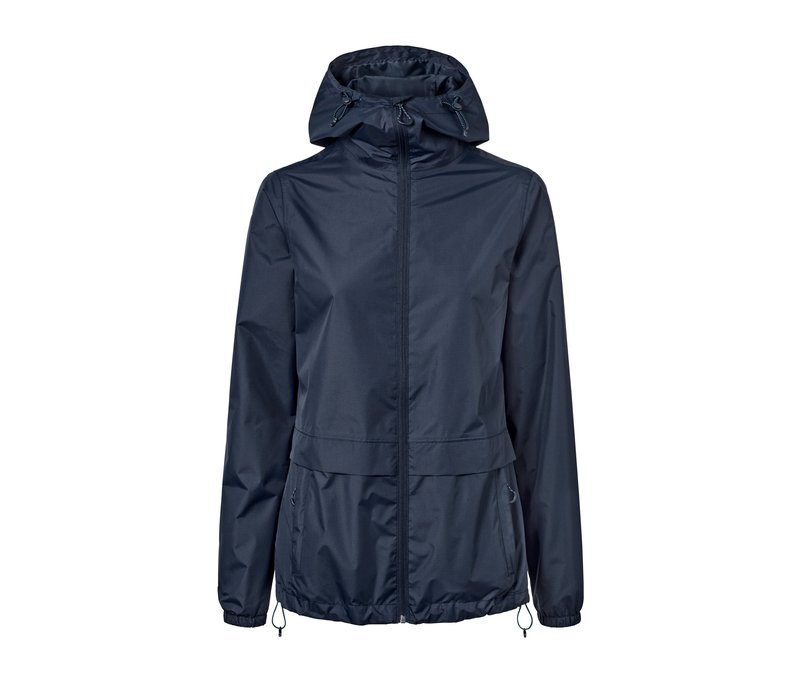 Tchibo - Lightweight-Regenjacke »pack me« - Damen - Gr. 36 - dunkelblau