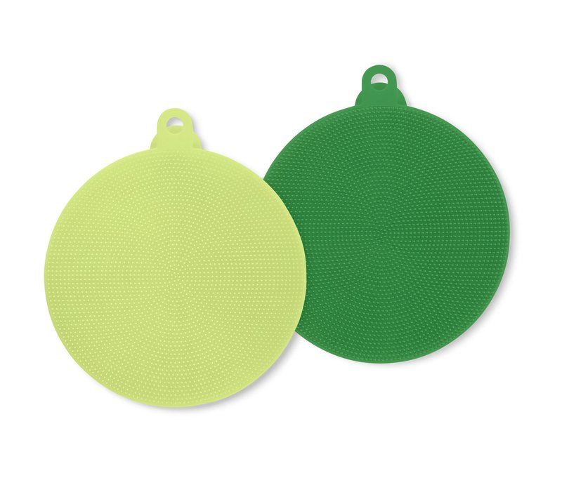 Tchibo - 2 Silikon-Abwaschpads - hellgrün