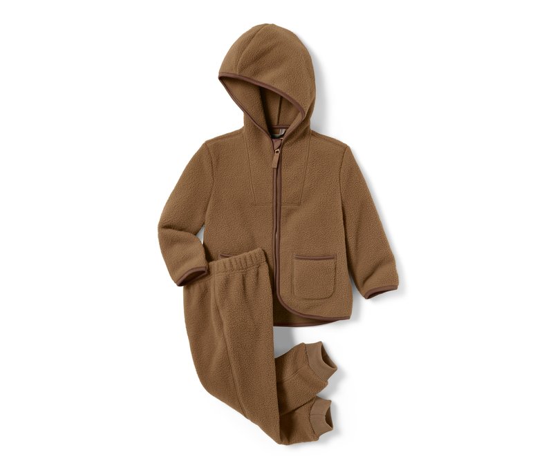 Tchibo - Teddyfleece-Kombi - Herren - Gr. 122/128 - braun