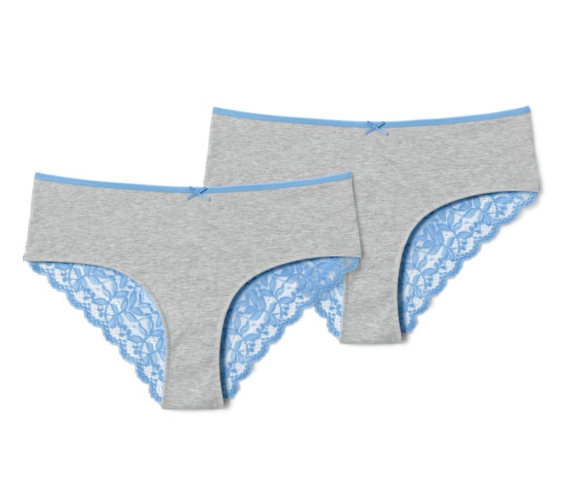 Tchibo - 2 Brazilslips - Damen - Gr. XS - blau