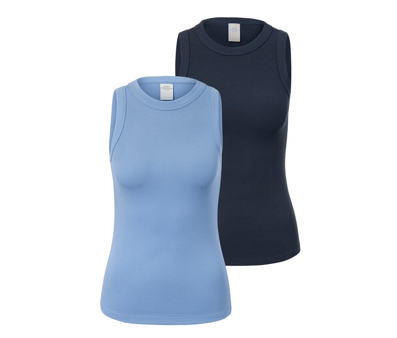 Tchibo - 2 Sporttops - Damen - Gr. M - dunkelblau