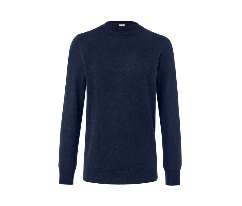 Tchibo - Cashmere-Pullover mit Rundhalsausschnitt - Herren - Gr. M - blau