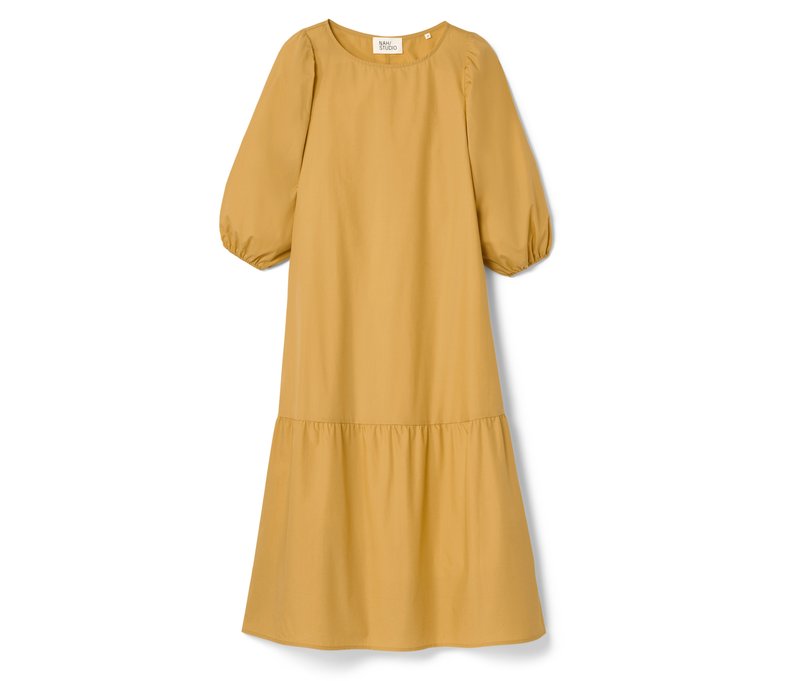 Nah/Studio Kleid - Bio-Baumwolle - Gr. 44 - gelb