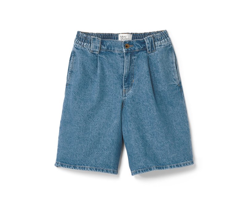 Nah/Studio Bermuda-Shorts - recycelte Baumwolle - Gr. 29 - blau