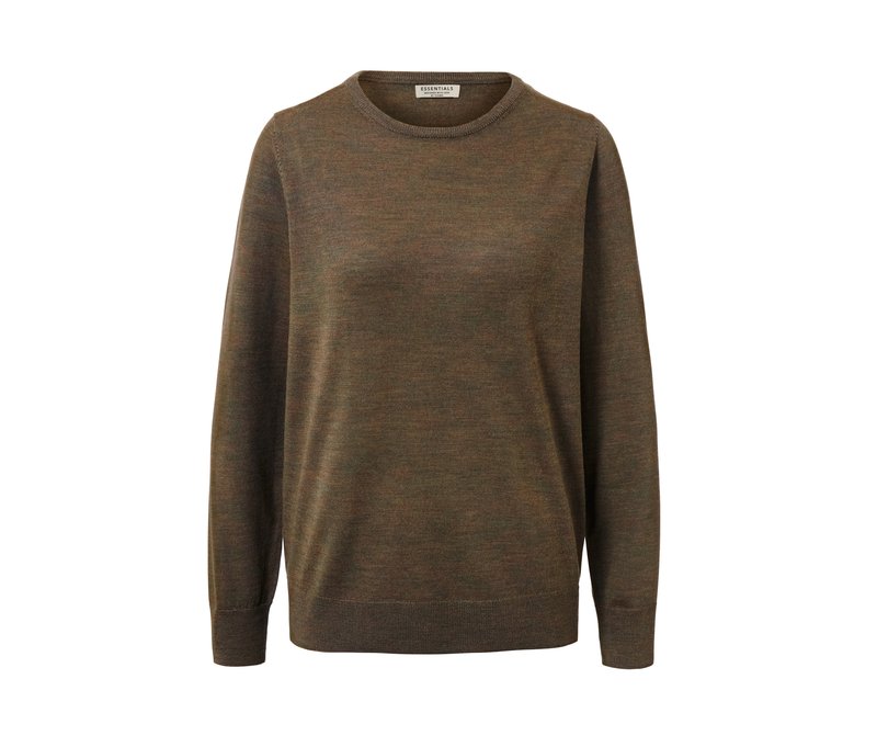 Tchibo - Pullover aus Merinowolle - Damen - Gr. S - khaki