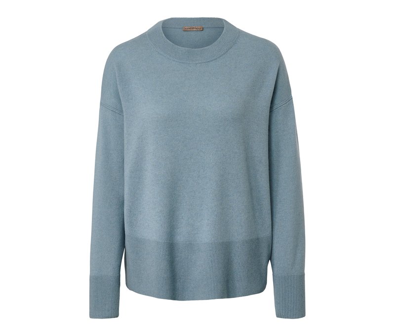 Tchibo - Feinstrick-Pullover mit Cashmere - Damen - Gr. XL - blau