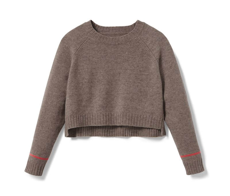 Tchibo - Strickpullover mit RWS-Wolle - Mädchen - Gr. 158/164 - hellbraun
