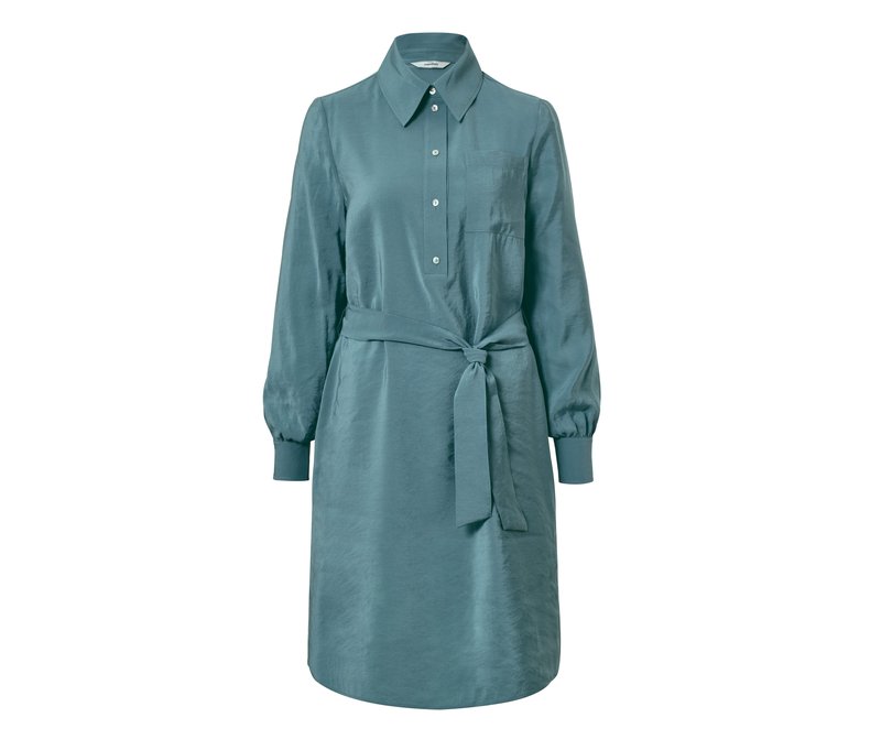 Tchibo - Hemdblusen-Kleid - Damen - Gr. 38 - grün