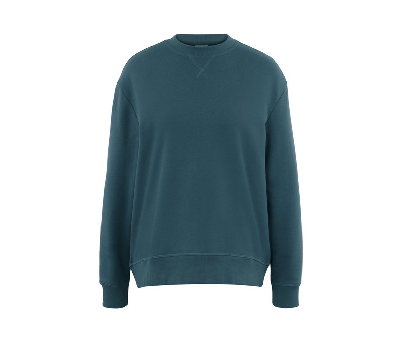 Tchibo - Oversized Yogasweatshirt - Damen - Gr. M - smaragdgrün