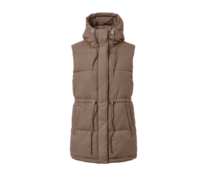 Tchibo - Steppweste - Damen - Gr. M - taupe