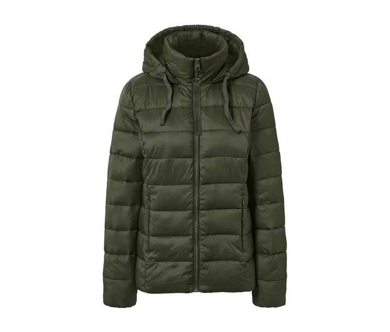 Tchibo - Steppjacke mit Kapuze - Damen - Gr. 46 - olivgrün